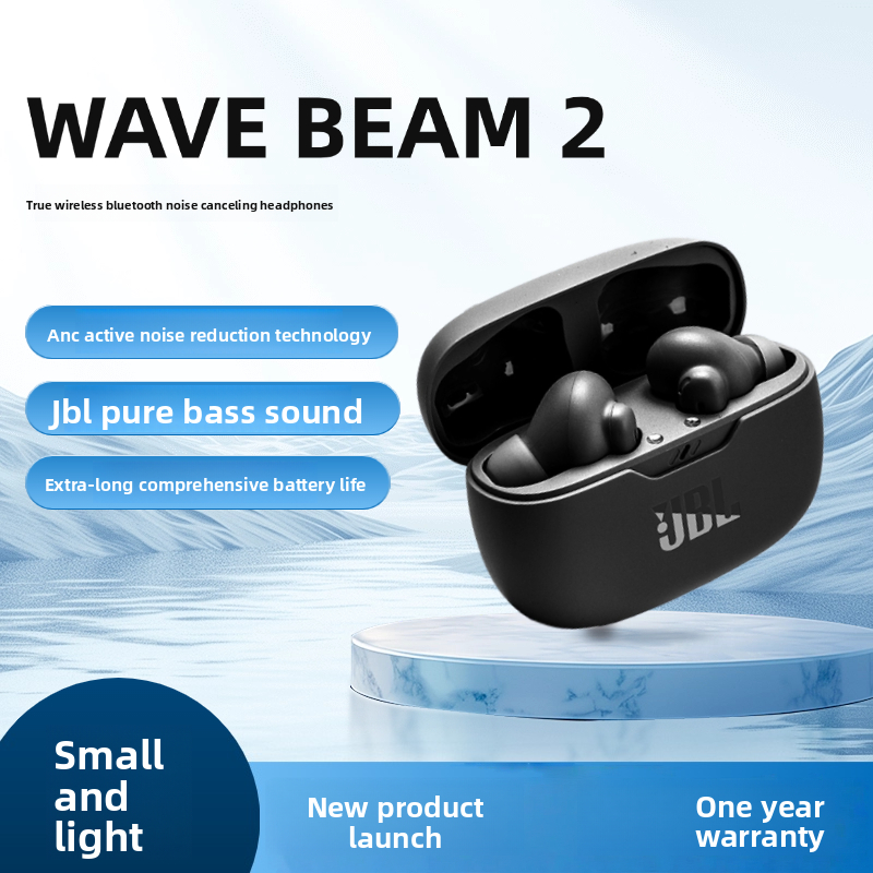 JBL WAVE BEAM2 True wireless Bluetooth headphones Noise-canceling in-ear headphones