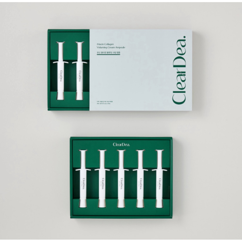 [แท้/พร้อมส่ง] ClearDea Mucin Collagen Voluming Cream Ampoule 4ml.x5ea