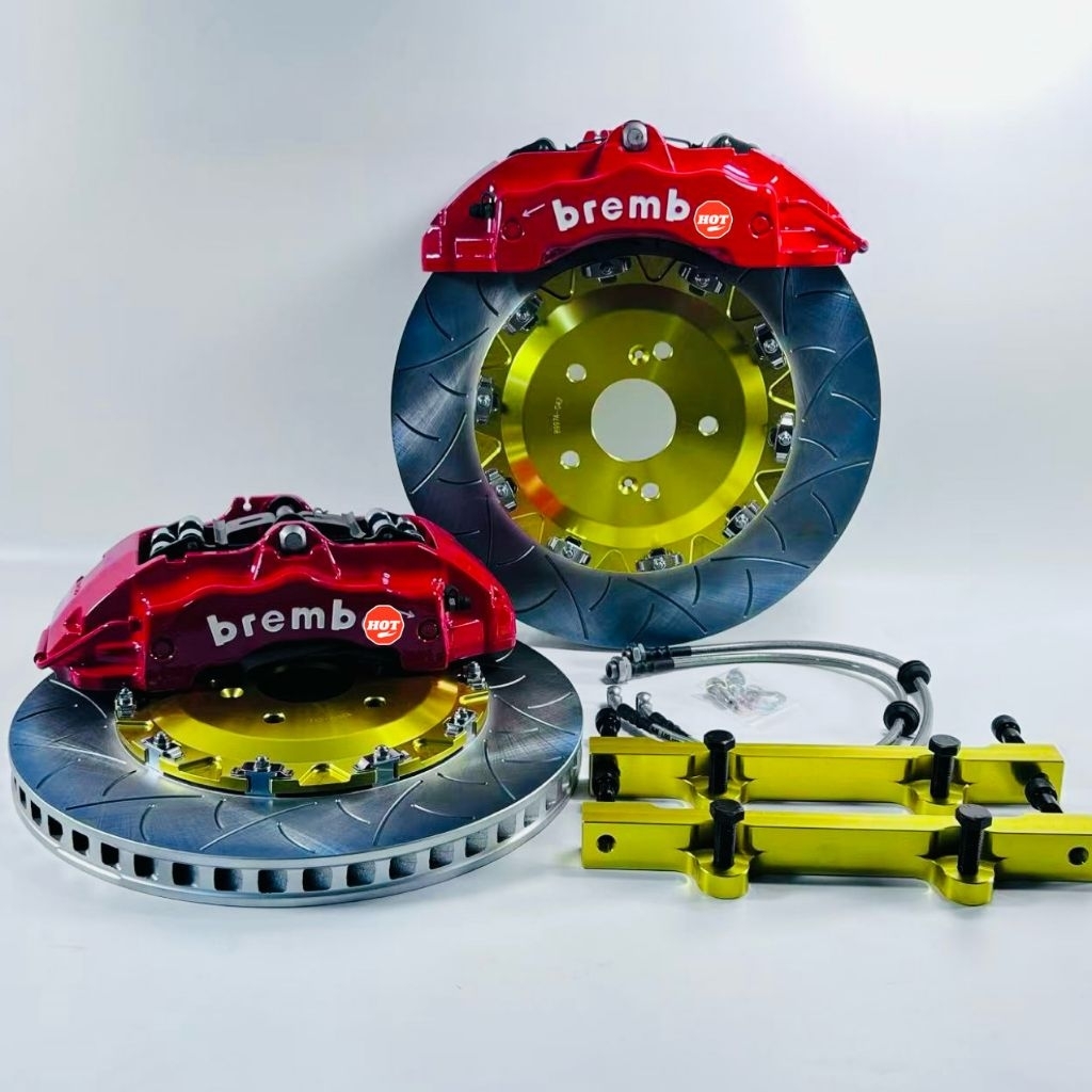 ชุดเบรคbrembo คาเยน 18z ปั้มเบรคของแท้ จานแท้Brembo และจานOEMเกรดHicabon