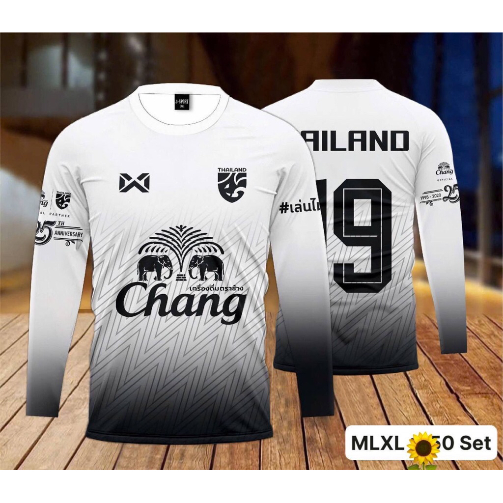 เสื้อกีฬาพิมพ์ลายแขนยาว ผ้าดีใส่สบายใส่ได้ทั้งชาย/หญิง