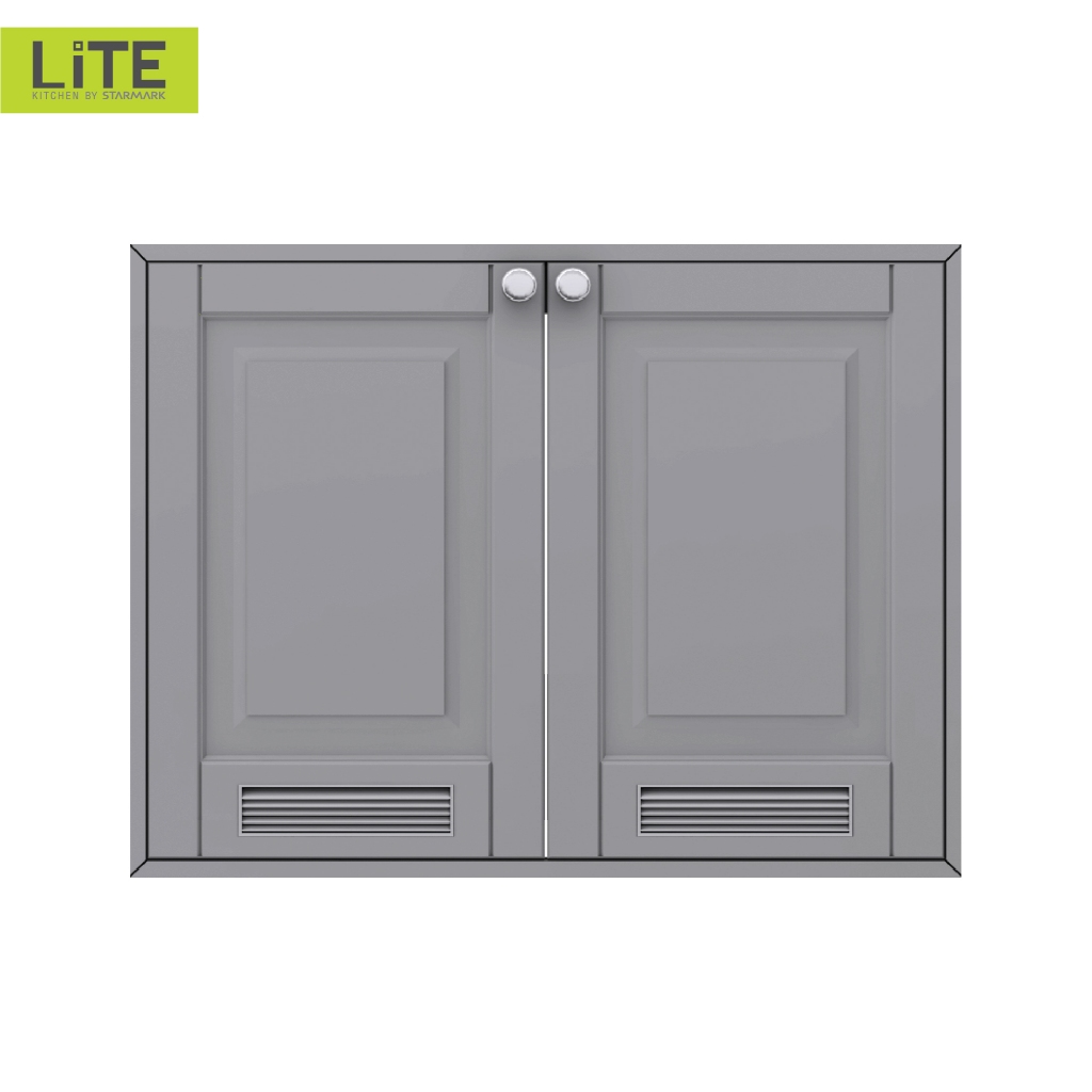 STARMARK KITCHEN หน้าบานซิงค์คู่ระบาย V2 รุ่น ALICE  W85.5xD8.4xH66cm.