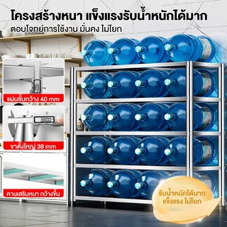 CompactSteel [สแตนเลส] ชั้นวางของ ชั้นวางของสแตนเลสแท้ ปรับความสูงระหว่างชั้นได้ มีหลายขนาด ชั้นวางของอเนกประสงค์