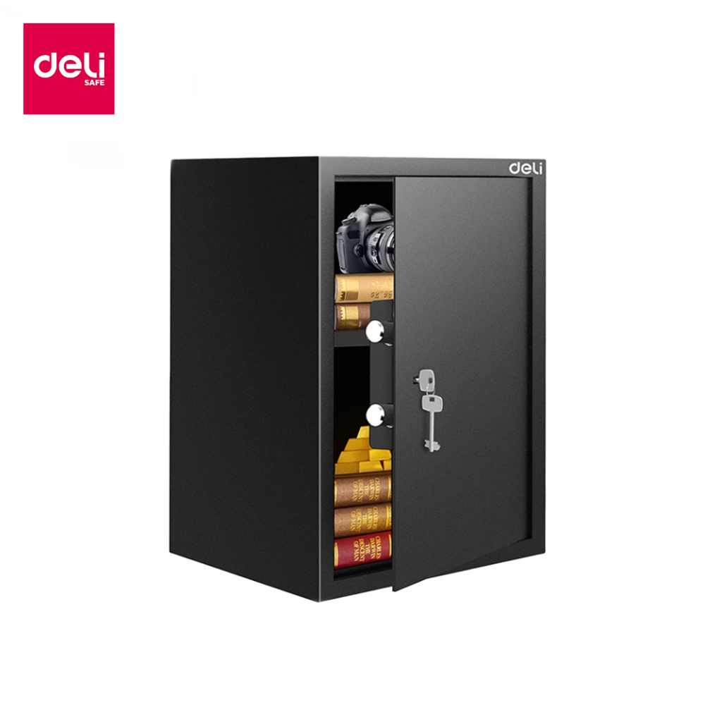 Deli ตู้เซฟ ตู้นิรภัย ความปลอดภัยสูง กุญแจฉุกเฉิน แข็งแรง ทนความร้อน รับประกัน 1 ปี Safe Box