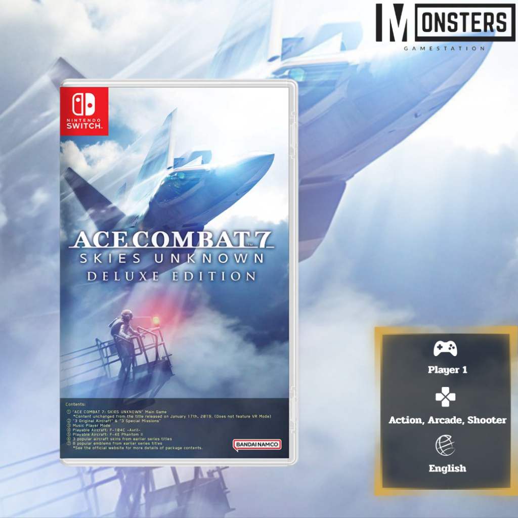 (สินค้าพร้อมส่ง) [Nintendo Switch] - Ace Combat 7: Skies Unknown Deluxe Edition