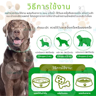 Oimmal Natural Antibiotic วิตามินลดบวม ลดแดง ต้านการอักเสบ แบคทีเรีย เชื้อรา ฟื้นฟูร่างกาย สุนัข แมว