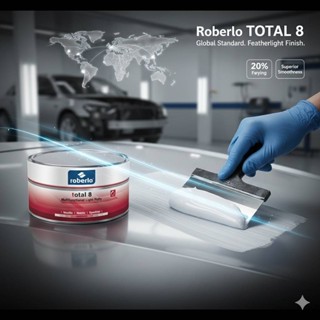 สีโป๊ว ROBERLO TOTAL8 เนื้อละเอียด ขนาด 1 ลิตร (2 kg.)