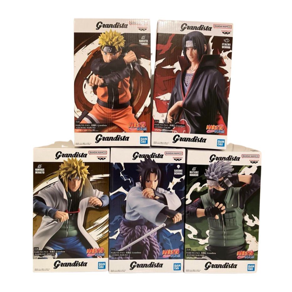 Banpresto NARUTO Grandista NARUTO SASUKE ITACHI KAKASHI MINATO Figure Japan Boruto Madara Obito