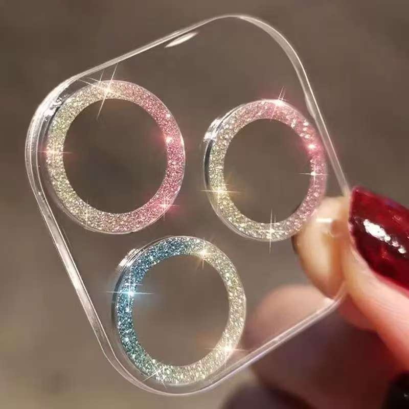 LZS ฟิล์มกล้อง เพชร เต็มแผ่น  ไอโฟน เลนส์กล้อง iphone 17 16 pro max 15 14 13 12 11 ฟิล์มหลัง กระจกกล้อง กล้องหลัง ฟิล์ม