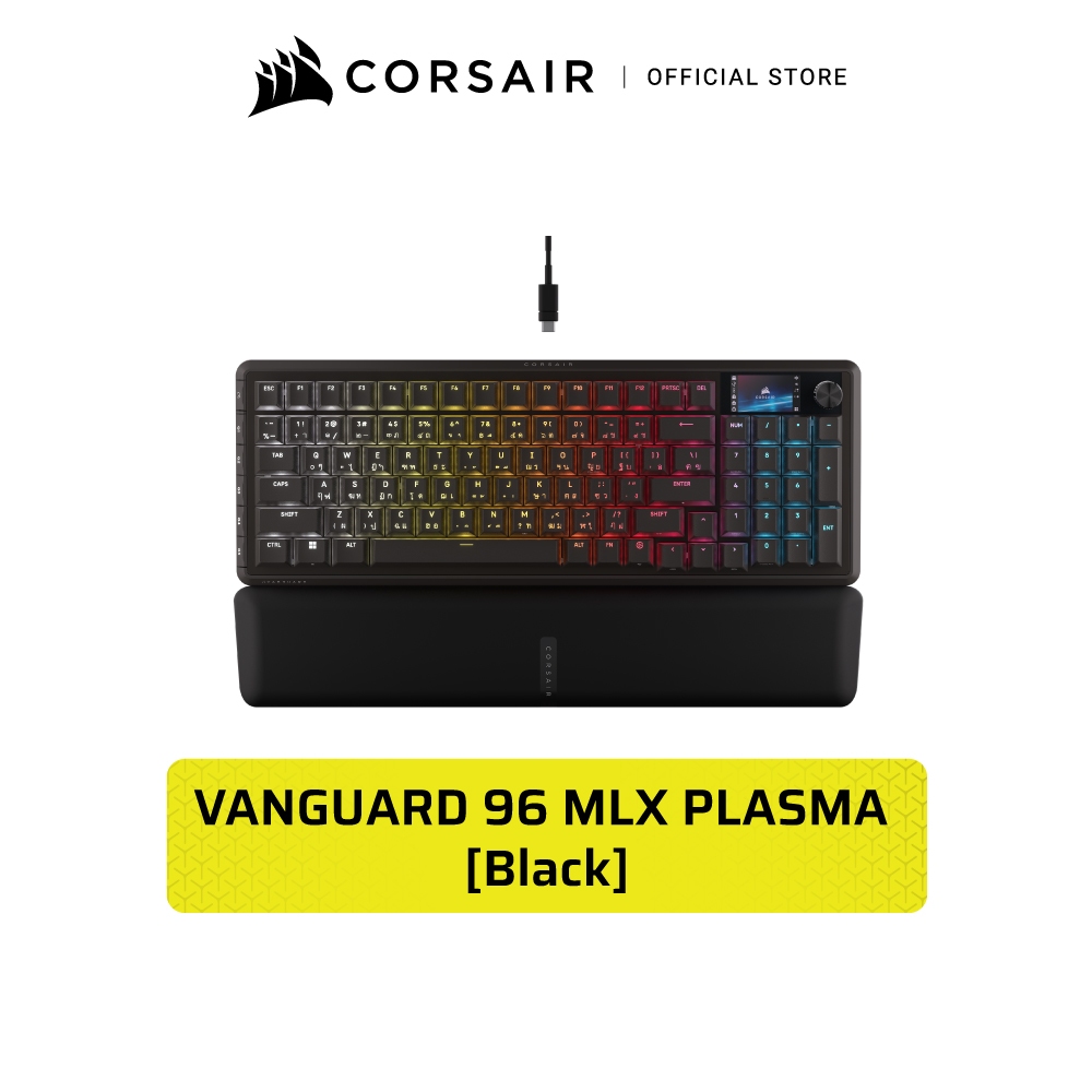 VANGUARD 96-MLX BLK-PBT - TH- ส่งสัญญาณเร็วขึ้น 8 เท่า -ปุ่มเสริม 6 ปุ่ม-เคลื่อนไหวอย่างรวดเร็วและแม่นยำ