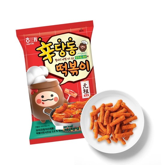 [ของแท้] 신당동떡볶이 HAITAI Tteokbokki Snack (ขนมต๊อกบกกีกรอบ) 110g