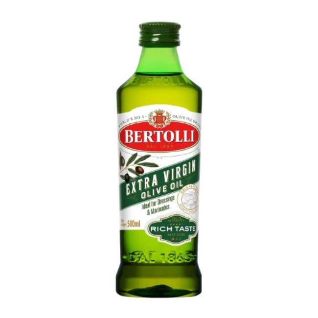Bertolli ExtraVirginOliveOil 500 ml. น้ำมันมะกอก ฝาเขียวเข้ม 500 มล.