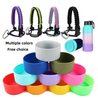 12-40oz เหมาะสำหรับชุดเชือกแบบพกพา 12-24oz 7.5cm 32-40oz 9cm ฝาครอบถ้วยกันลื่น Cupsilicone