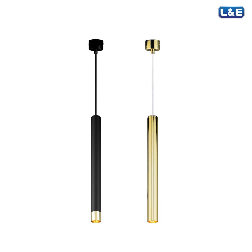 L&E โคมไฟตกแต่งแขวนเพดาน ขั้วหลอด G9 x 1 รุ่น PSA03 (สีดำ, สีทอง) สไตล์ Modern