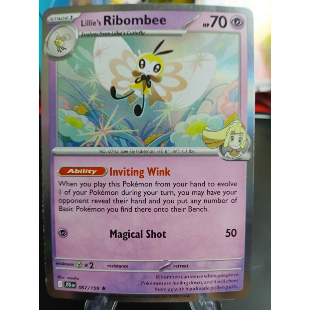 Lillie's Ribombee - Holo - 067/159 - Journey Together - English - NM/M - Pokemon