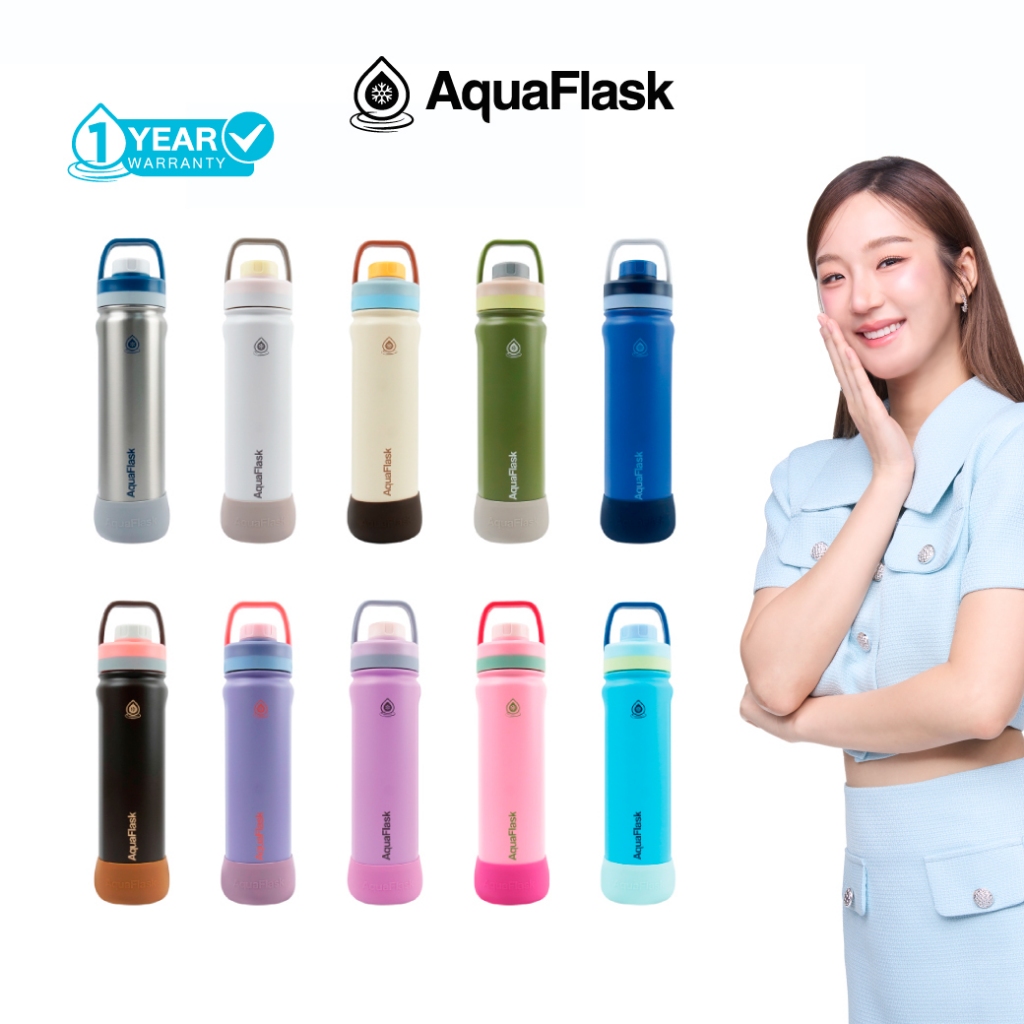AquaFlask New Colorwave Chill Vibes Collection (18/22/32/40oz) กระบอกน้ำเก็บความเย็น กระติกน้ำสแตนเลส