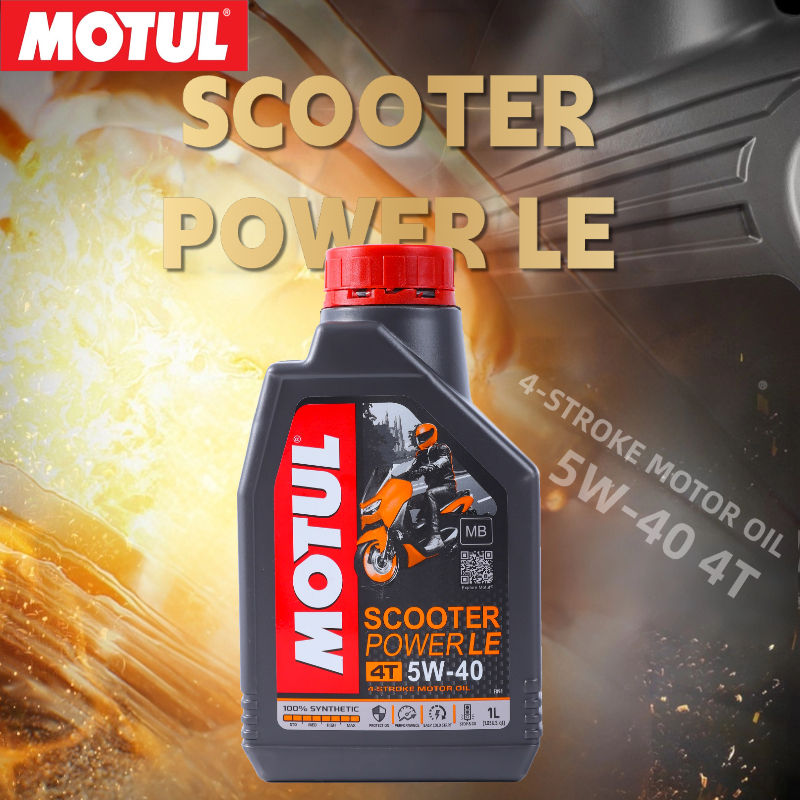 ของแท้ประกันคุณภาพ Motul Scooter Power LE 4T 5W40 น้ำมันเครื่องสังเคราะห์100% กระป๋อง1ลิตร【หน้าแรกมีคูปอง ที่จะนำเสนอ】