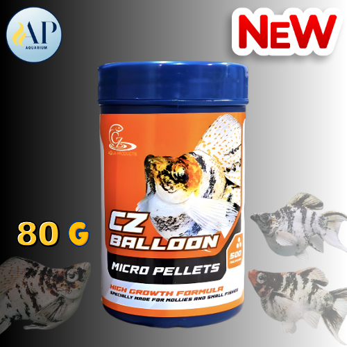 CZ Micro pellets อาหารเร่งโตขนาดเล็ก 400 - 500 ไมครอน ได้อารมณ์เหมือนให้ไรฝุ่น (สินค้ามาใหม่)