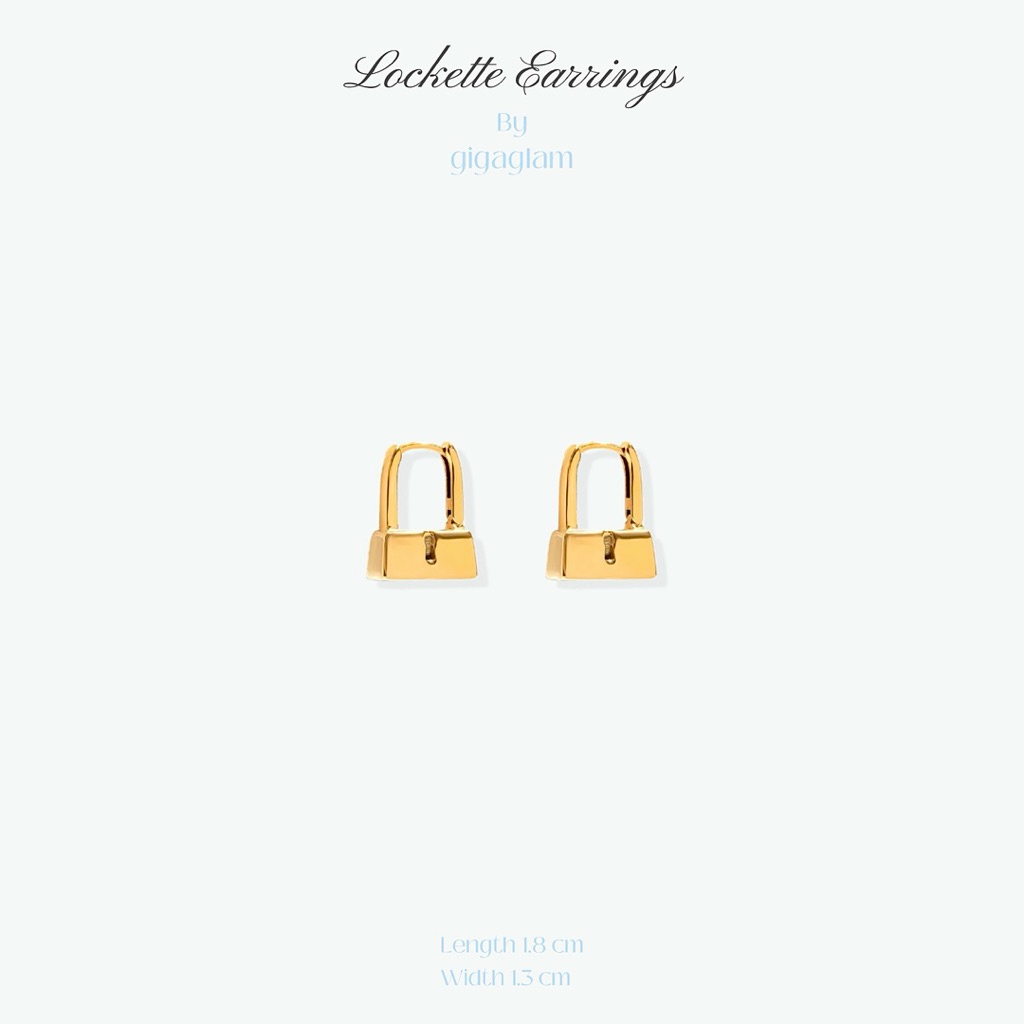 gigaglam lockette earrings | ต่างหูกุญแจ
