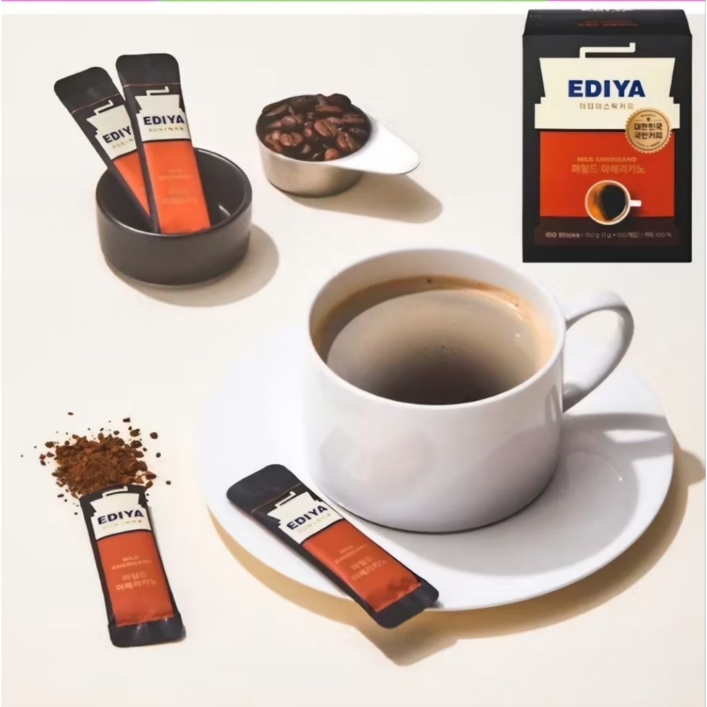 Ediya Original Americano กาแฟเจ้าดังจากเกาหลี แบ่งขายต่อซอง