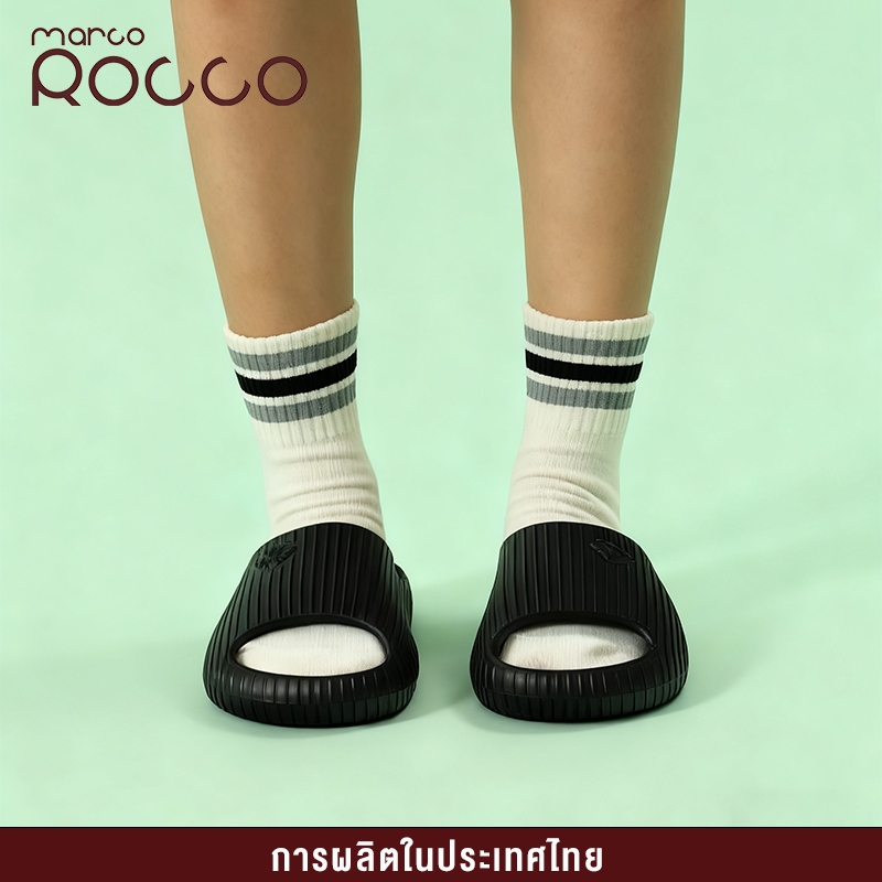 Marco Rocco รองเท้าแตะแฟชั่น EVA นุ่มใส่สบาย กันลื่น สำหรับในบ้าน ห้องน้ำ สำหรับ
