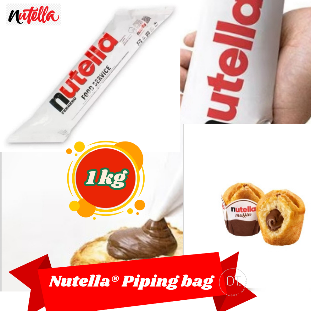 Nutella Piping bag 1kg แยมนูเทลล่า ชนิดถุง 1 กิโลกรัม exp 3/2026