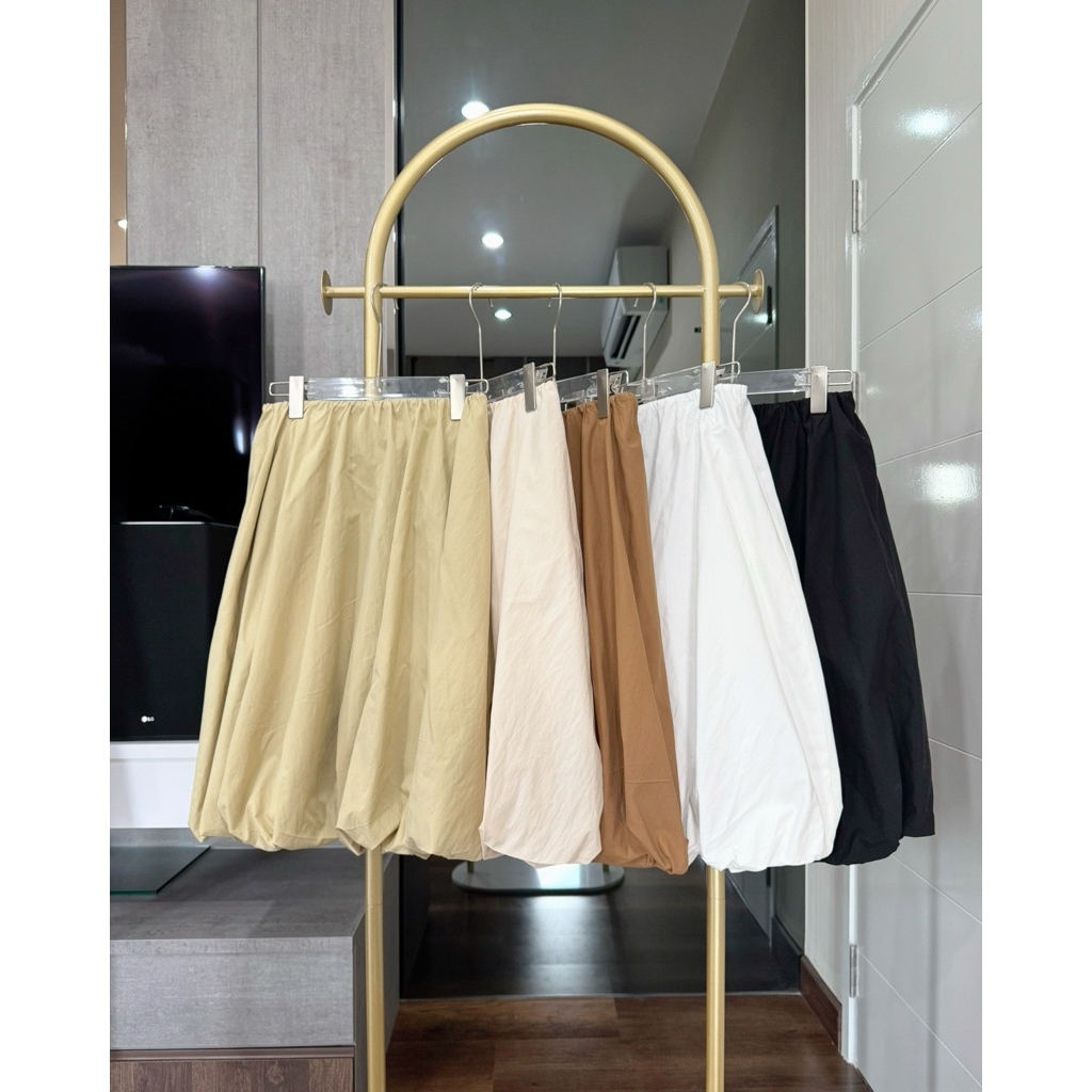 colourblockmatter - Nanny Midi Balloon Skirt กระโปรงบอลลูนความยาวระดับเข่า