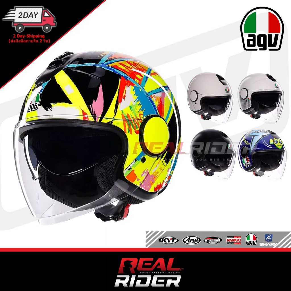 หมวกกันน็อค AGV รุ่น ETERES  หมวกกันน็อคแบบเปิดหน้ารุ่นใหม่ ของแท้ ประกันศูนย์