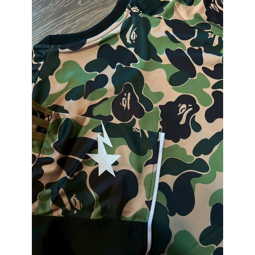 เสื้อบอล Bap e Crew green ( Fan v.) S - 2xL งานถ่ายจากสินค้าจริง พร้อมจัดส่ง - รูปที่ 2