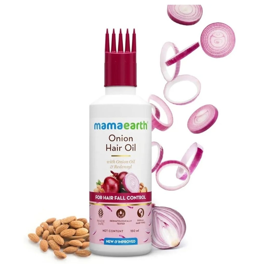 mamaearth onion hair oil for hair fall control 150ml
