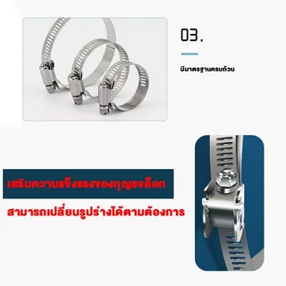 304 สแตนเลสการ์ดการ์ดมือที่มีประสิทธิภาพท่อท่อถือถือวงกลมท่อก๊าซท่อคงที่ท่อน้ำท่อบล็อกบล็อกบล็อกบล็อก