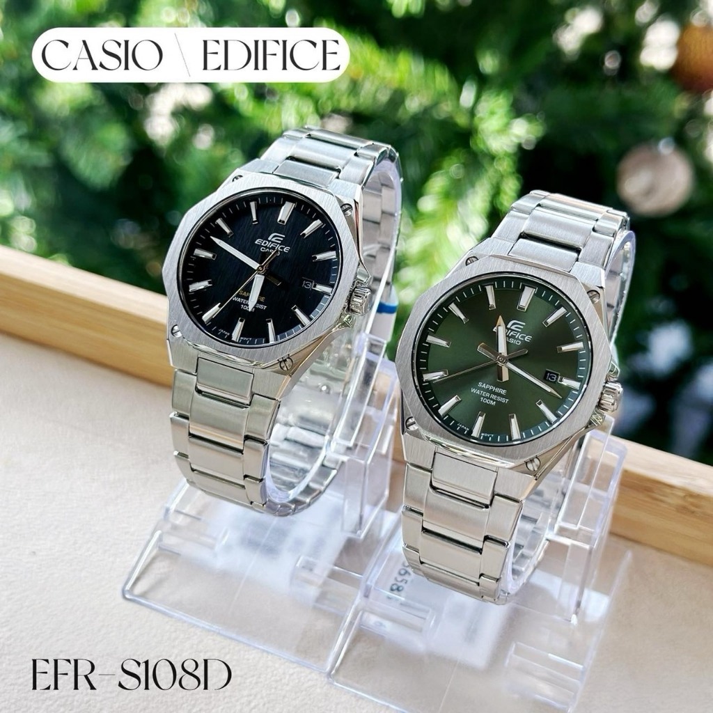 Casio Edifice นาฬิกาข้อมือ รุ่น EFR-S108D,EFR-S108DE (EFR-S108D-2A,EFR-S108D-3A,EFR-S108DE-2A)