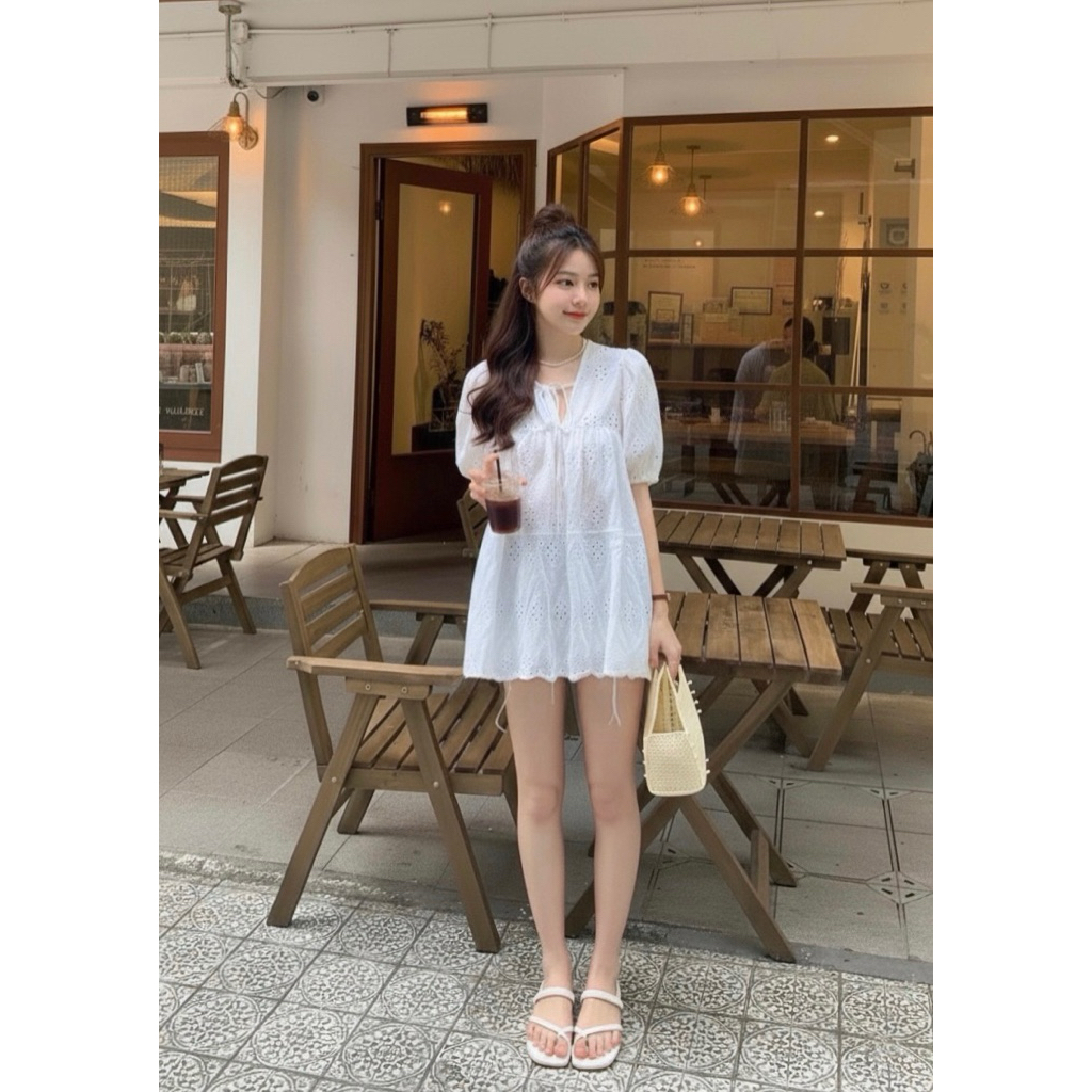 🥐Sugar Lace เสื้อลูกไม้น่ารักทรงหลวมๆสุดน่ารัก