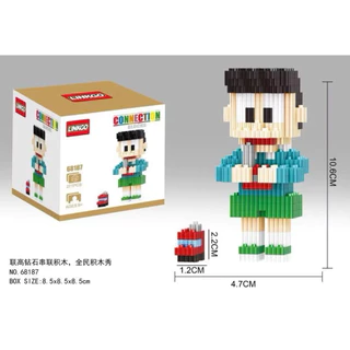 ตัวต่อเฟือง ไจแอนท์ โดเรมอน ครบเซตมีหกแบบ จำนวน303ชิ้น