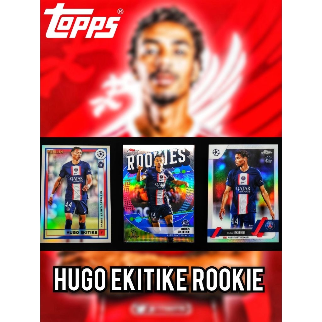 การ์ดฟุตบอล รวม HUGO EKITIKE RC ลิขสิทธิ์แท้ สำหรับสะสม