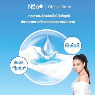 Live พิมรี่พาย Neno หมีขาว [ 1 ลัง 4 ห่อ ] กระดาษทิชชูแบบดึงแขวนได้ หนา 4 ชั้น 1 ห่อ 1,280 แผ่น 320 ดึง