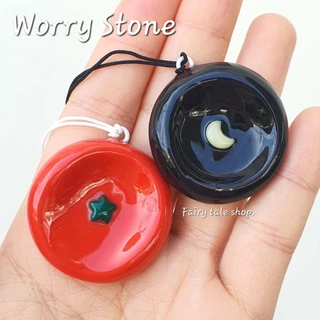 จัดส่ง​จากไทย​ ❤️ Worry Stone Clay ❤️ พวงกุญแจ​ หินคลายกังวลดินปั้น งาน handmade