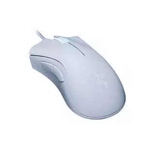 RAZER MOUSE DEATHADDER ESSENTIAL WHITE (GMM-000519) เมาส์ (สินค้าล็อตใหม่ จะเป็นสายยาง)