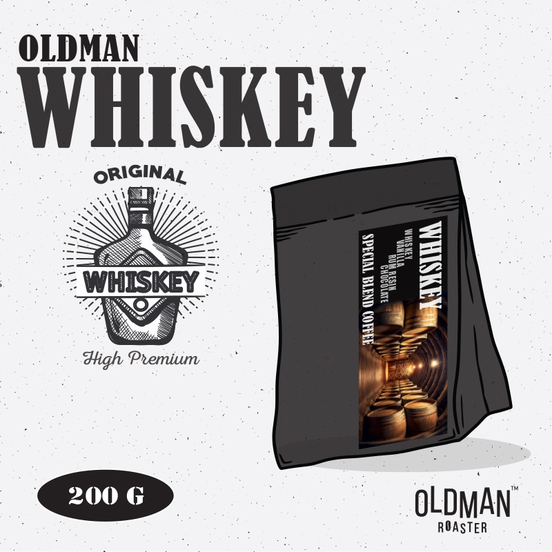เมล็ดกาแฟ OLDMAN WHISKEY " SIGNATURE " SPECIAL BLEND (คั่วกลาง) MEDIUM ROAST