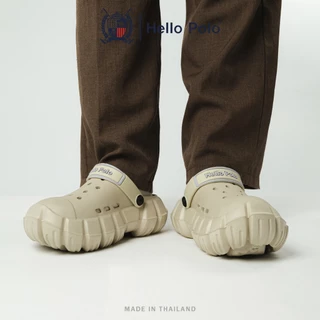 Hello Polo รองเท้าหัวโต รองเท้ารัดส้นผู้หญิง ดีไซน์เฉพาะพื้นรองเท้า กันลื่น ระบายอากาศได้ อ่อนนุ่ม วัสดุ EVA รุ่น HP8048