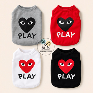 เสื้อลายหัวใจสัตว์เลี้ยง เสื้อสุนัขและแมวและกระต่าย