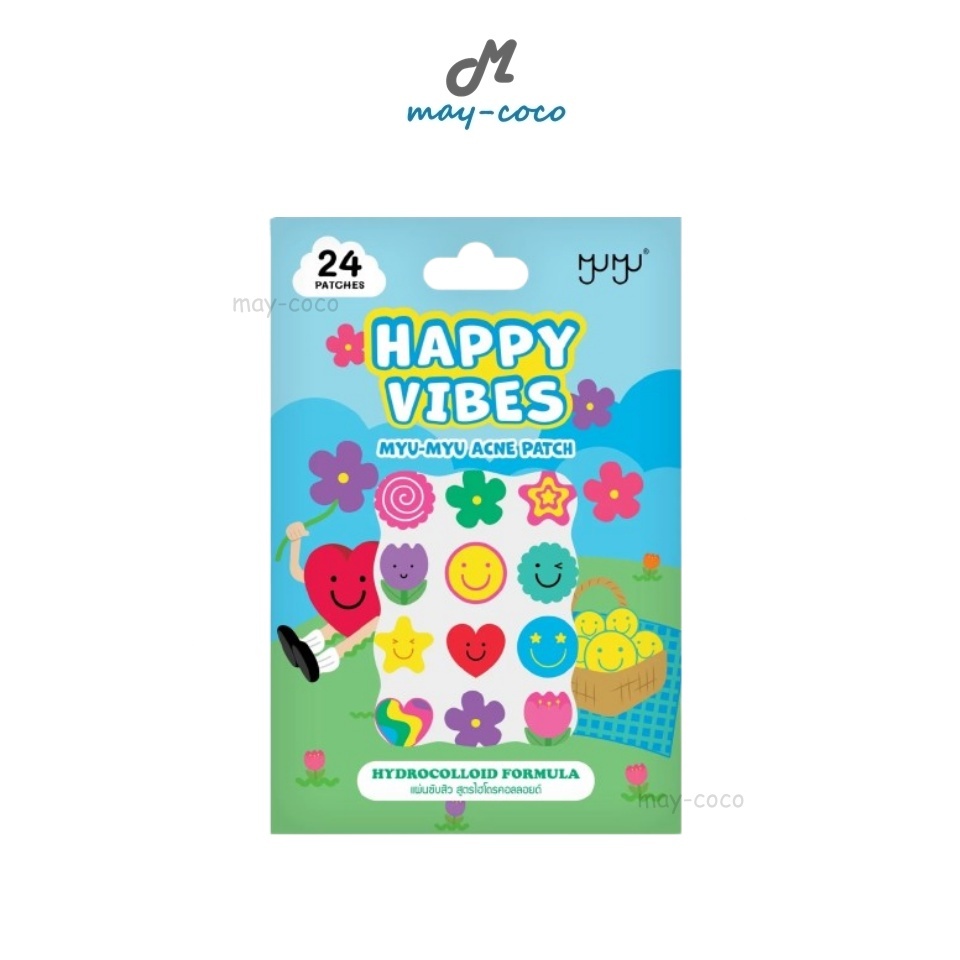 ถูก/แท้/มีไลฟ์ แผ่นแปะสิว Myu-Myu Acne Patch มิวมิว แผ่นซับสิว แปะสิว แผ่นดูดซับสิว ลดรอย สิวยุบ
