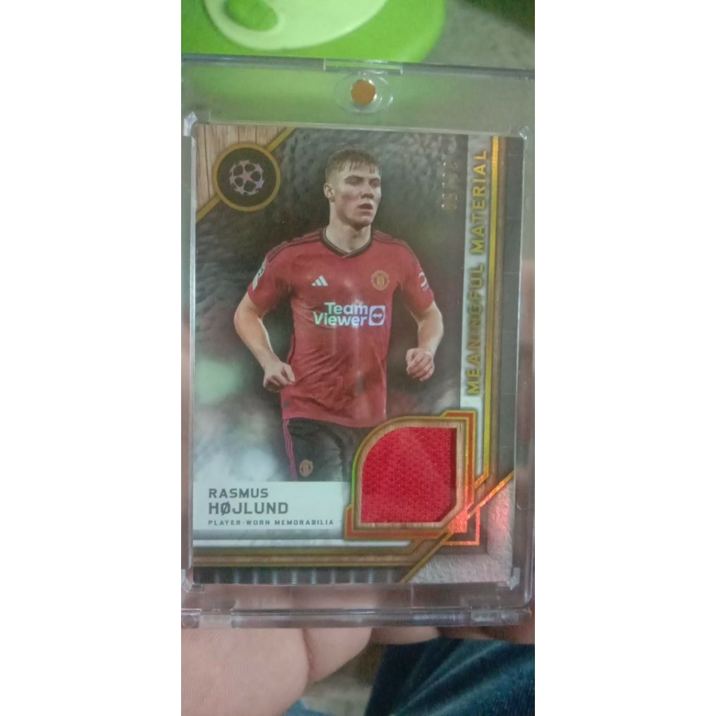 rasmus hojlund player worn /50 [การ์ดผ้า]