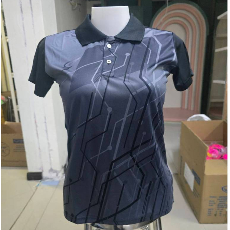 SPORT DAY  เสื้อคอปกหญิง  SA303  เสื้อกีฬาหญิง  ทรงเข้ารูป แนะนำให้เผื่อไซด์ ผ้าไมโครพิมพ์ลาย NR305 