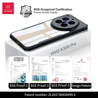 Xundd เคส ใช้สำหรับ VIVO X300 Ultra Case VIVO X300 Pro เคสโทรศัพท์แบบแม่เหล็กมีขาตั้ง 360 องศา ปรับหมุนได ขอบยาง TPU