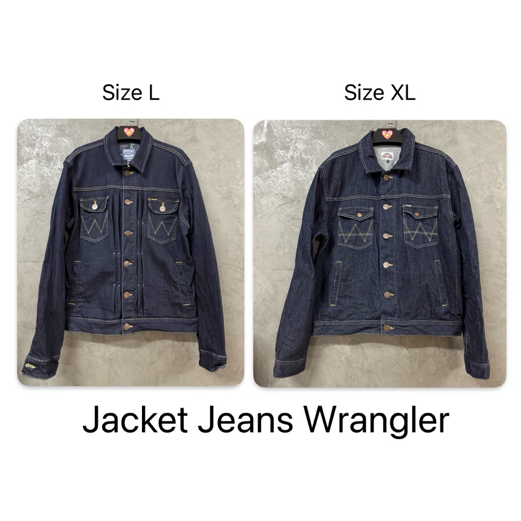 ✌🏻(สินค้ามือสอง)_พร้อมส่ง_ Wrangler Jacket Jeans L & XL