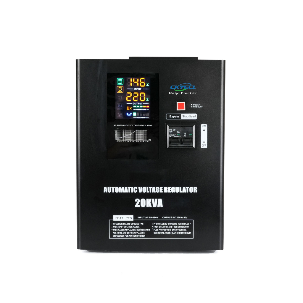 เครื่องปรับแรงดันไฟฟ้า 1 Phase TMP90 -20KVA/10KVA