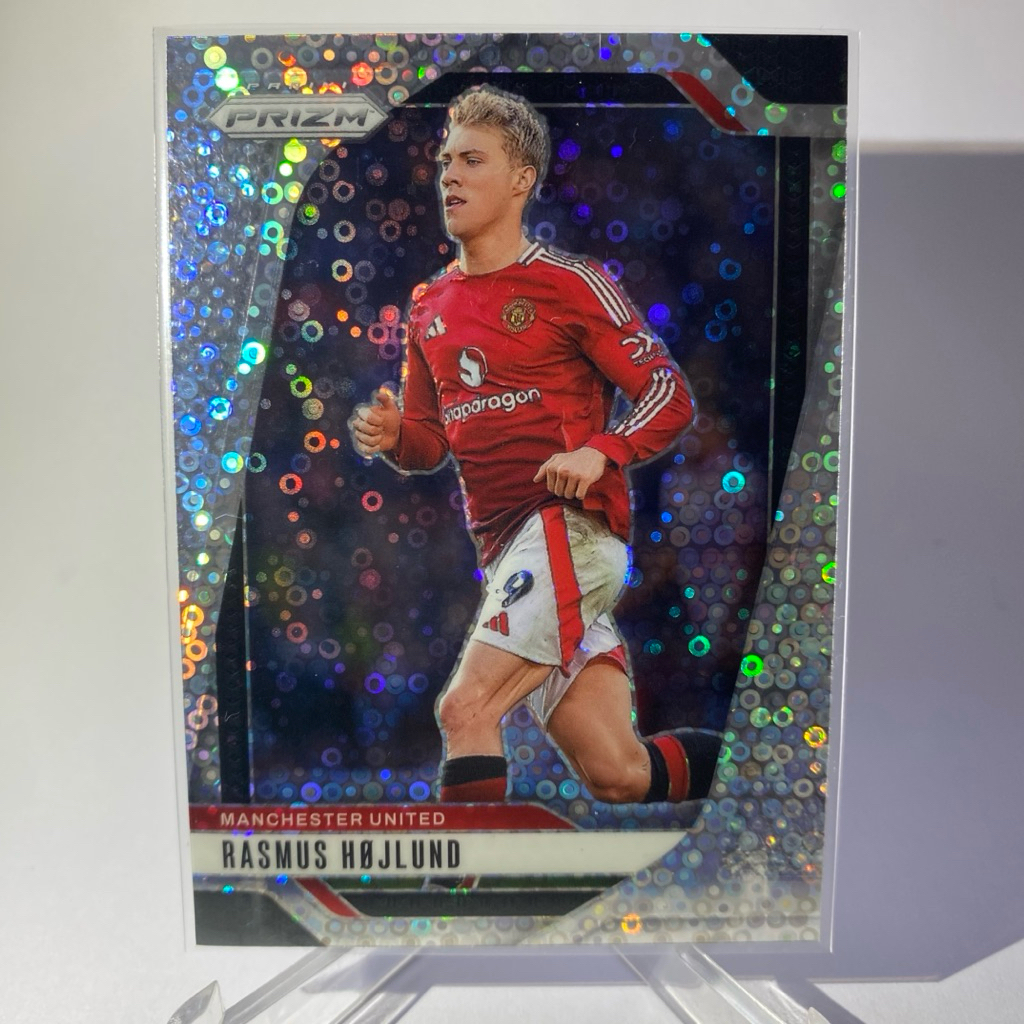 การ์ดนักฟุตบอล RASMUS HOJLUND, (PRIZM), MANCHESTER UNITED, PANINI PRIZM 2025