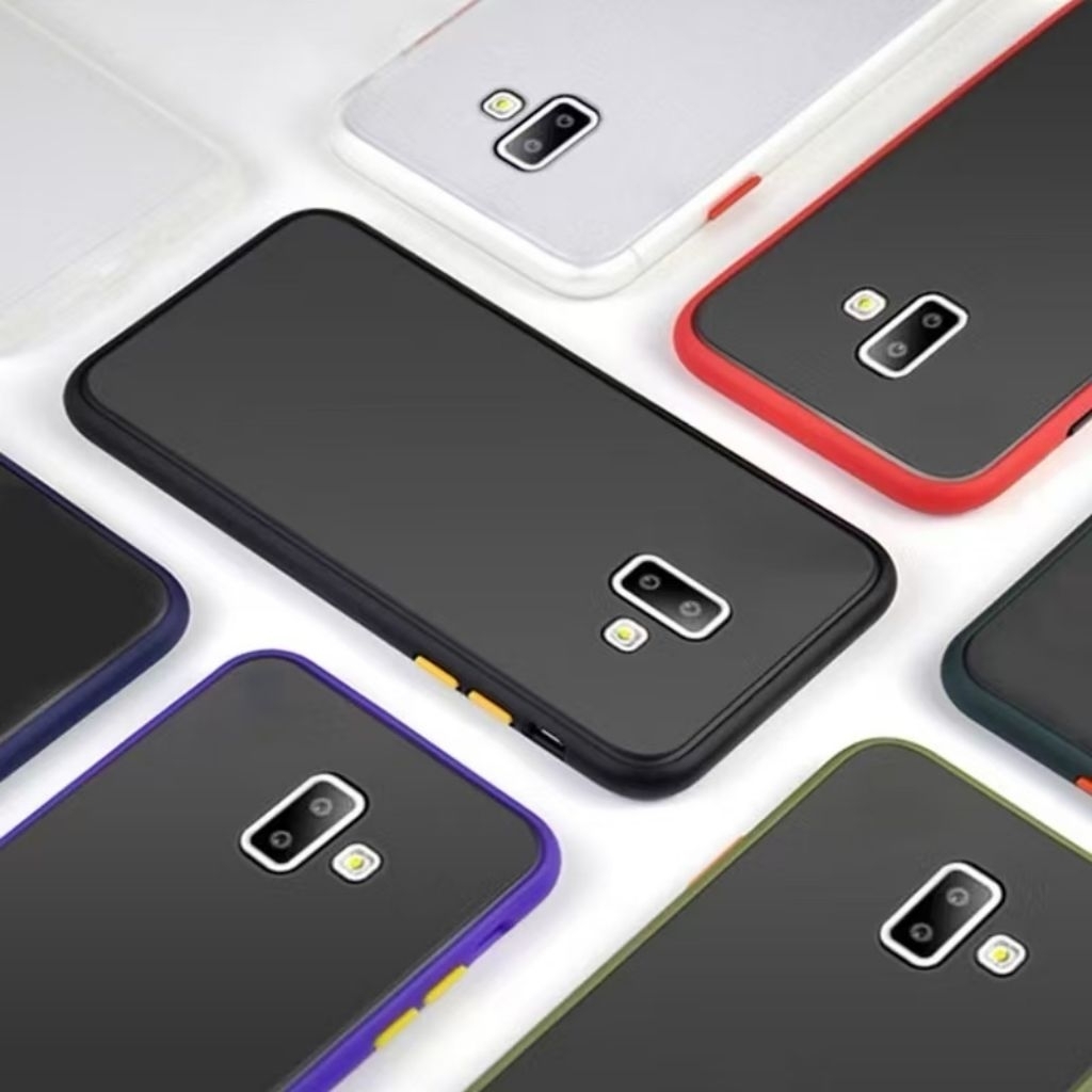 🔥GOODเคสขอบสี Samsung J7Prime J4plus J6plus J2Prime J7Pro J7 J7Core Note10lite A22 5G หลังด้าน เคสผิวด้าน