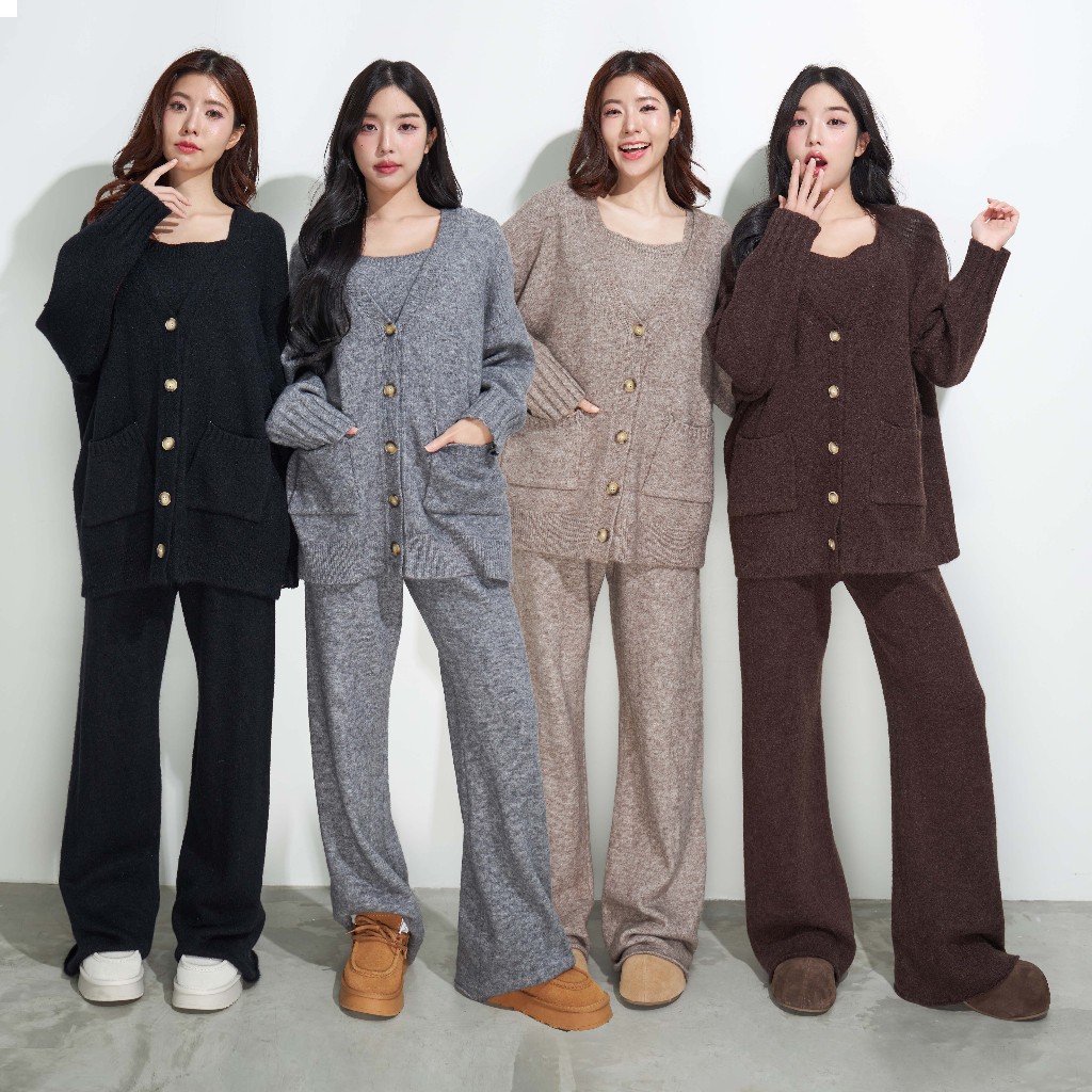 CO1125 Cozy Knit 3-Piece Set – เซตไหมพรมสามชิ้น