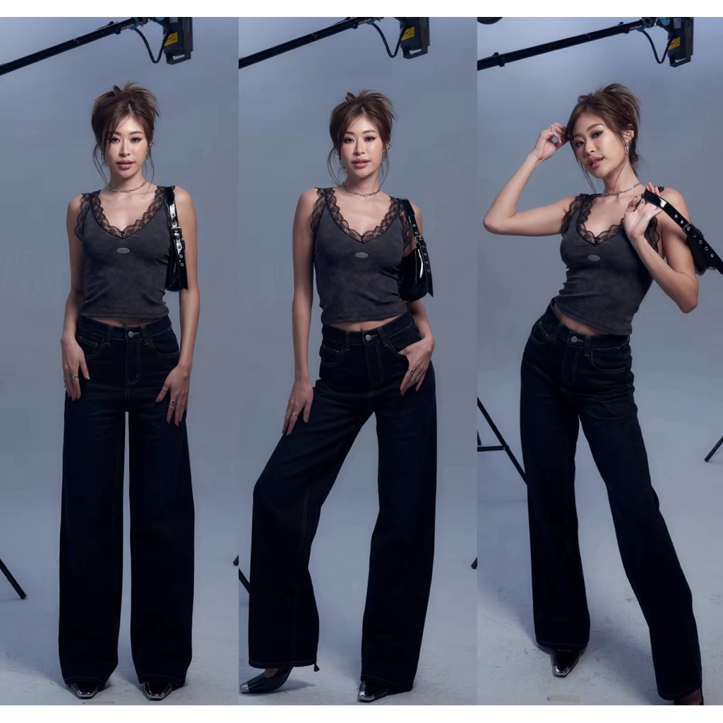 กางเกงยีนส์กระบอกกลาง Atipa รุ่น samos